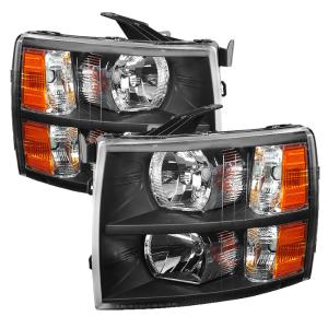 Chevy Silverado 1500 07-13 /  2500HD/3500HD 07-14 Xtune Crystal Headlights - Black