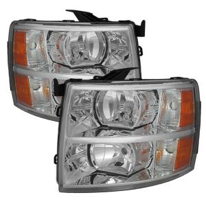 Chevy Silverado 1500 07-13 /  2500HD/3500HD 07-14 Xtune Crystal Headlights - Chrome