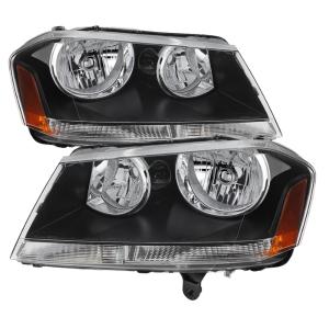 Dodge Avenger 08-14 Xtune Crystal Headlights - Black