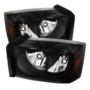 Dodge Dakota 05-07 Xtune Crystal Headlights - Black