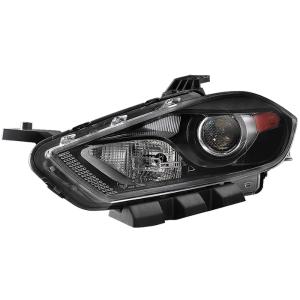 Dodge Dart 13-15  Halogen Only (Does not Fit HID models ) Xtune Driver Side Projector Headlight -OEM Left - Black