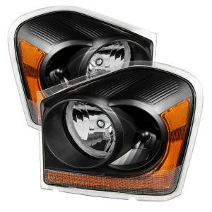 Dodge Durango 04-05 Xtune OEM Headlamps - Black