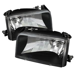 Ford F150 92-96, Ford Bronco 92-96 Xtune Crystal Headlights - Black