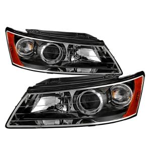 Hyndai Sonata 2006-2008 Xtune OEM Style Headlights - Black