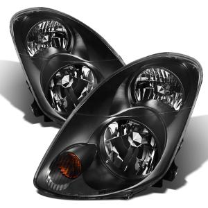 Infiniti G35 03-04  Sedan Halogen Model Only ( Not Compatible With Xenon/HID Model ) Xtune Crystal Headlights - Black