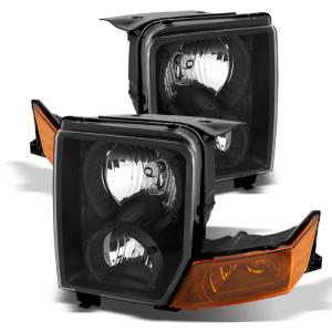 Jeep Commander 06-10Â  Xtune Crystal Headlights - Black