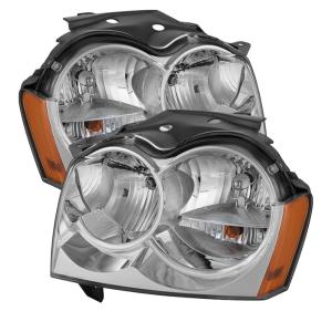 Jeep Grand Cherokee 05-07Â  Xtune Crystal Headlights - Chrome