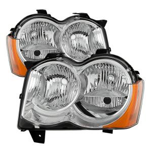 Jeep Grand Cherokee 08-10  Halogen Model Only ( Does not Fit HID Models ) Xtune OEM Style Headlights - Chrome