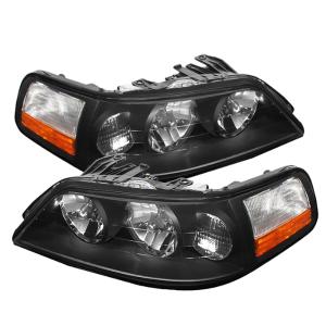 Lincoln Town Car 05-11 Xtune Crystal Headlights - Black