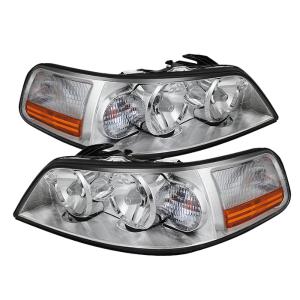 Lincoln Town Car 05-11 Xtune Crystal Headlights - Chrome