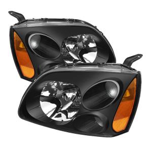 Mitsubishi Galant 04-08 Xtune Amber Crystal Headlights - Black