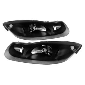 Saturn SC series Coupe 2001-2002 Xtune OEM Style Headlights - Black