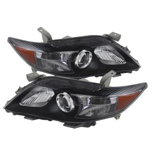 Toyota Camry 10-11 (USA Built) Xtune Amber Projector Headlights - Black