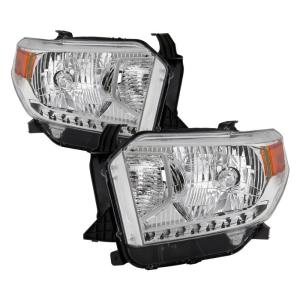 Toyota Tundra 2014-2017 Halogen Models only ( Does not fit Models with Daytime Running Light Function ) Xtune OEM Style Headlights- Chrome