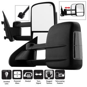 Dodge Ram 02-09 Fit:Dodge Ram 1500 1994-01  /Dodge Ram 2500 1994-02   /Dodge Ram 3500 1994-02 Xtune L&R Manual Extendable - MANUAL Adjust Mirror.