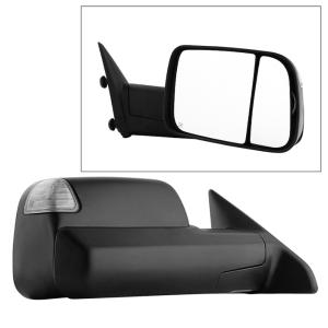 Dodge Ram 1500 09-12 Fit: Ram 2500/3500 10-12 Xtune Manual Extendable - POWER Heated Adjust Mirror with LED Signal Black Housing - Right