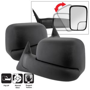 Dodge Ram 94-01 Fit:Dodge Ram 1500 1994-01  /Dodge Ram 2500 1994-02   /Dodge Ram 3500 1994-02   / Xtune L&R Manual Extendable - MANUAL Adjust Mirror.