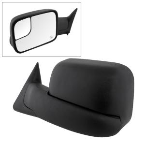 Dodge Ram 98-01 Fit Dodge Ram 1500 1998-01  /Dodge Ram 2500 1998-02   /Dodge Ram 3500 1998-02 Xtune Manual Extendable - Power Heated Adjust Mirror - Left