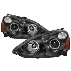 Acura RSX 2002-2004 Xtune Halo Projector Headlights - Black