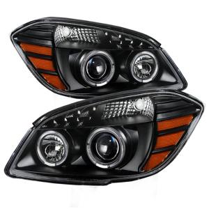 Chevy Cobalt 05-10, Pontiac G5 07-09 Xtune Halo Projector Headlights - Black