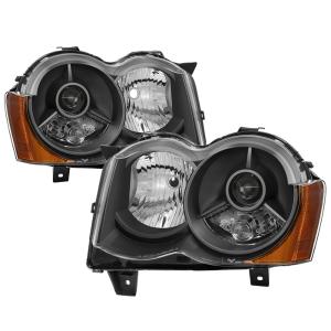 Jeep Grand Cherokee 08-10  Halogen Model Only ( Does not Fit HID Models ) Xtune OEM Style Projector Headlights - Black