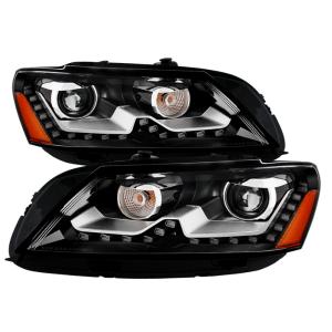 Volkswagen Passat 12-14 Xtune OE Projector Headlights - Not Compatible with HID - Black