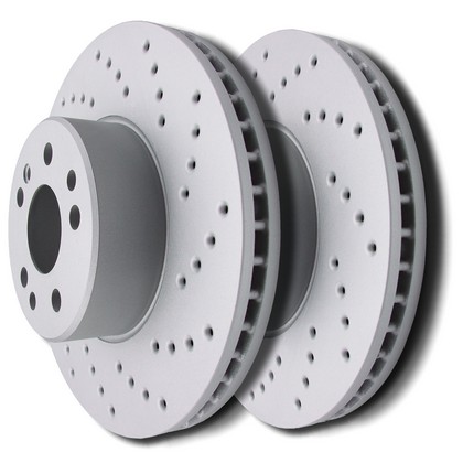 SP Performance Brake Rotors - Cross-Drilled ZRC (Rear)