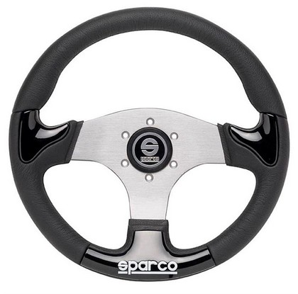 Sparco P Steering Wheel - 222 (Silver)