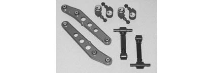 SPC Front Camber Anchor Bolts, Adjustable Rear EZ Arm XR, & Rear Lower Control Arms (1.5