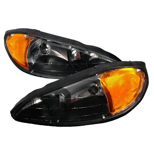 Spec D Crystal Euro Headlights (Black)