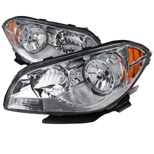Spec D Headlights - Euro, Chrome Color