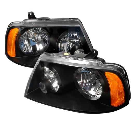 Spec D Crystal Euro Headlights (Black)