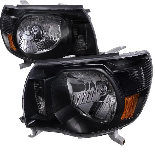 Spec D Crystal Euro Headlights (Black)