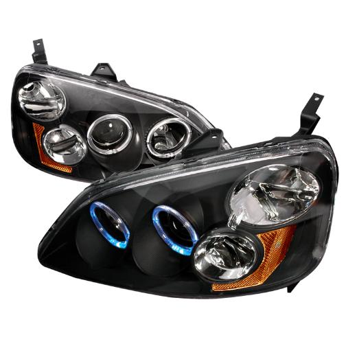 Spec D Halo Projector Headlights (Black)