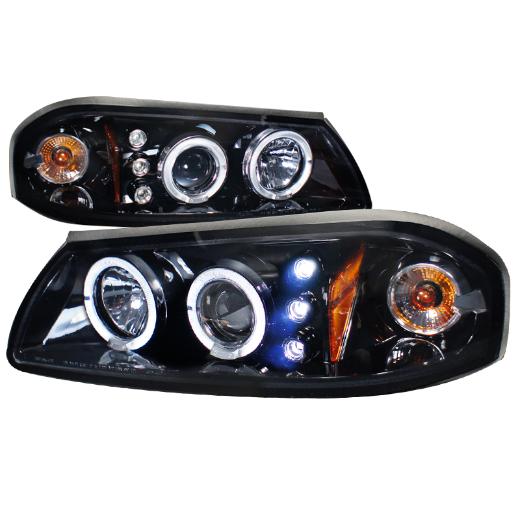 Spec D Halo Projector Headlights (Glossed Black/Smoke)