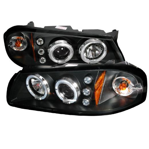Spec D LED Halo Projector Headlights (Black)