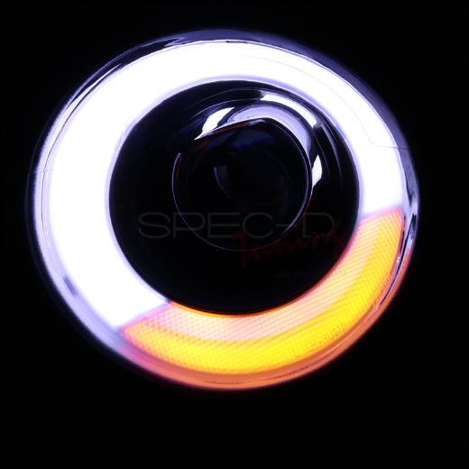 Spec D DRL LED Halo Projector Headlights