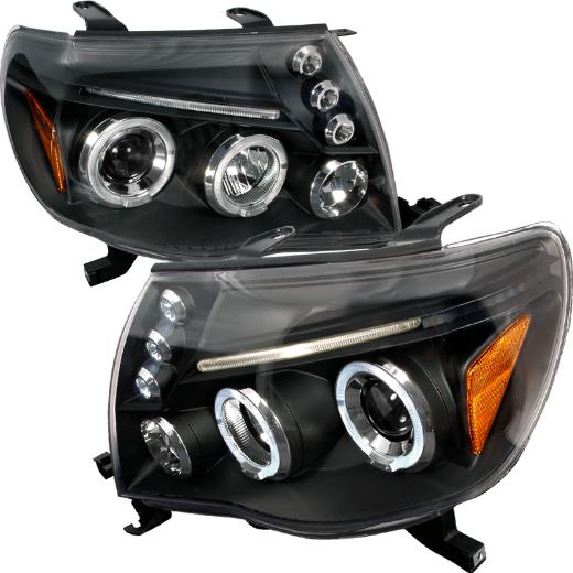 Spec D LED Halo Projector Headlights (Black)