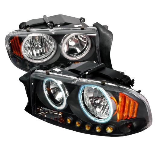 Spec D Crystal Euro Headlights (Black)