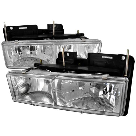 Spec D Crystal Euro Headlights (Chrome)