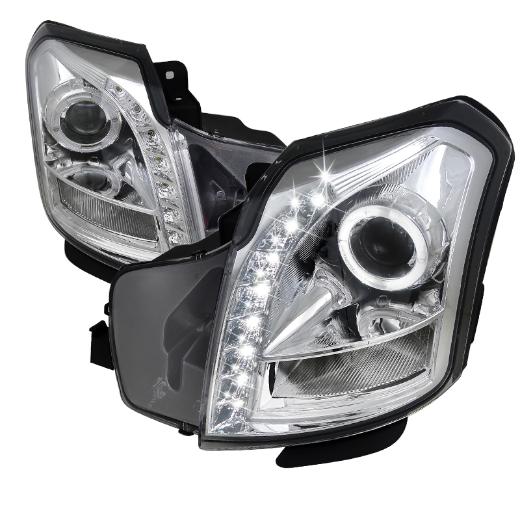 Spec D Halo Projector Headlights (Chrome)