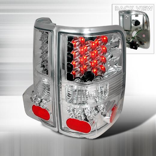 Spec D LED Tail Lights (Chrome)