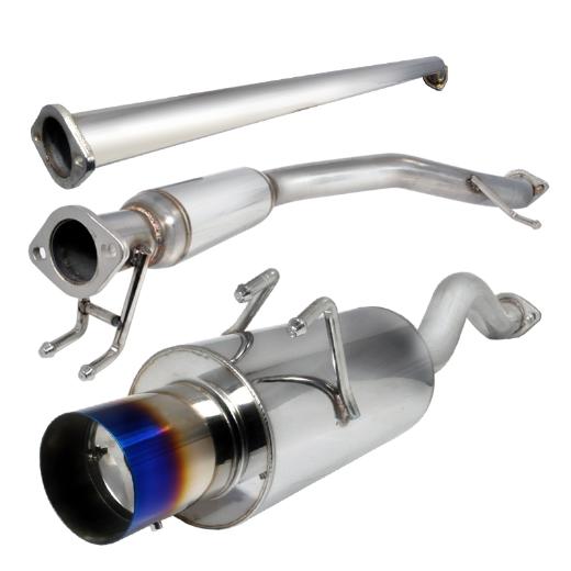 Spec D N1 Style Catback Exhaust with Burnt Tip (2.5