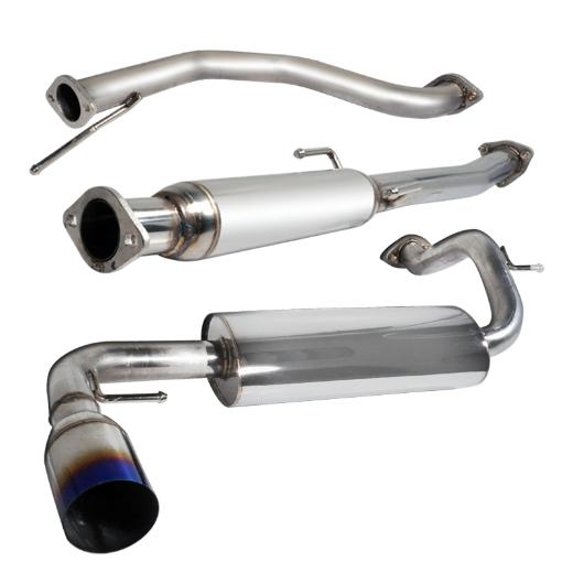 Spec D N1 Style Catback Exhaust with Burnt Tip (2.5