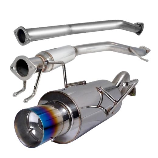 Spec D N1 Style Catback Exhaust with Burnt Tip (2.5