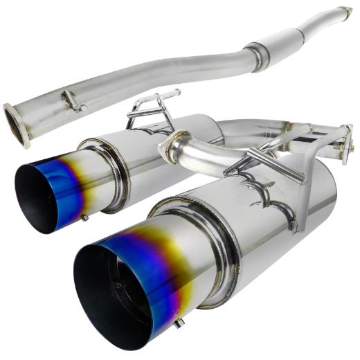 Spec D N1 Style Catback Exhaust with Burnt Tip (3