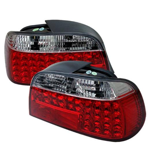 Spyder LED Tail Lights - Red/Clear