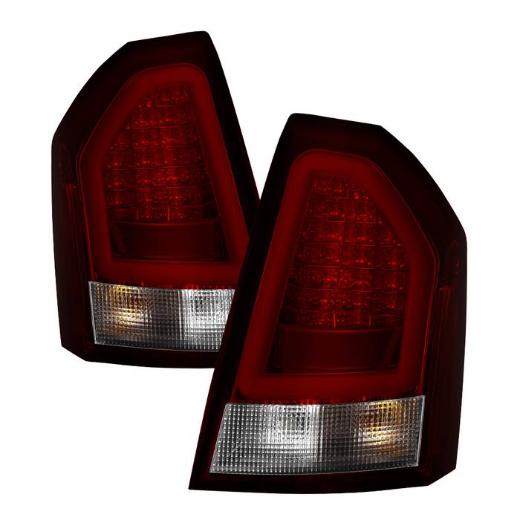 Version 2 Light Bar LED Tail Lights - Red Clear