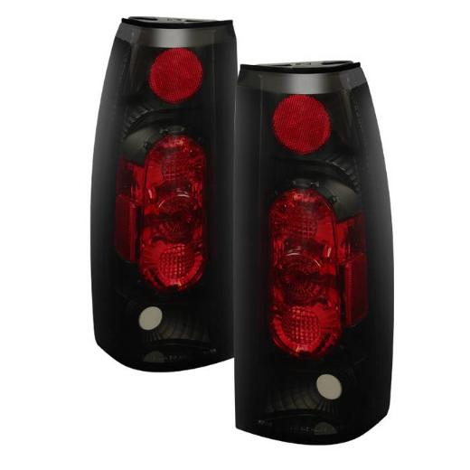 Spyder Tail Lights - Black Smoke, Euro Style