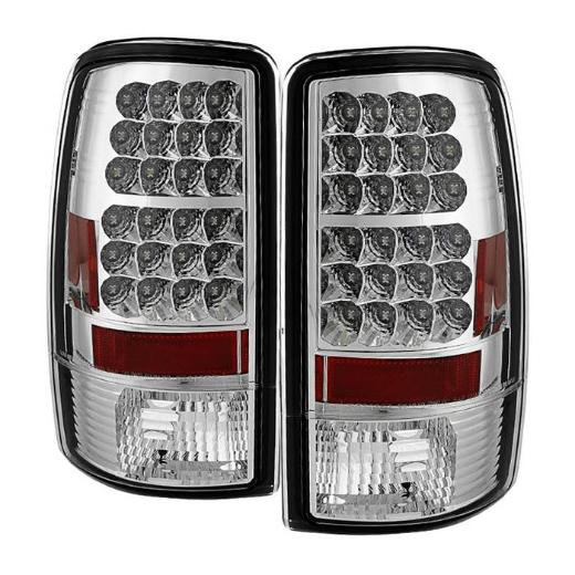 Spyder LED Tail Lights - Chrome